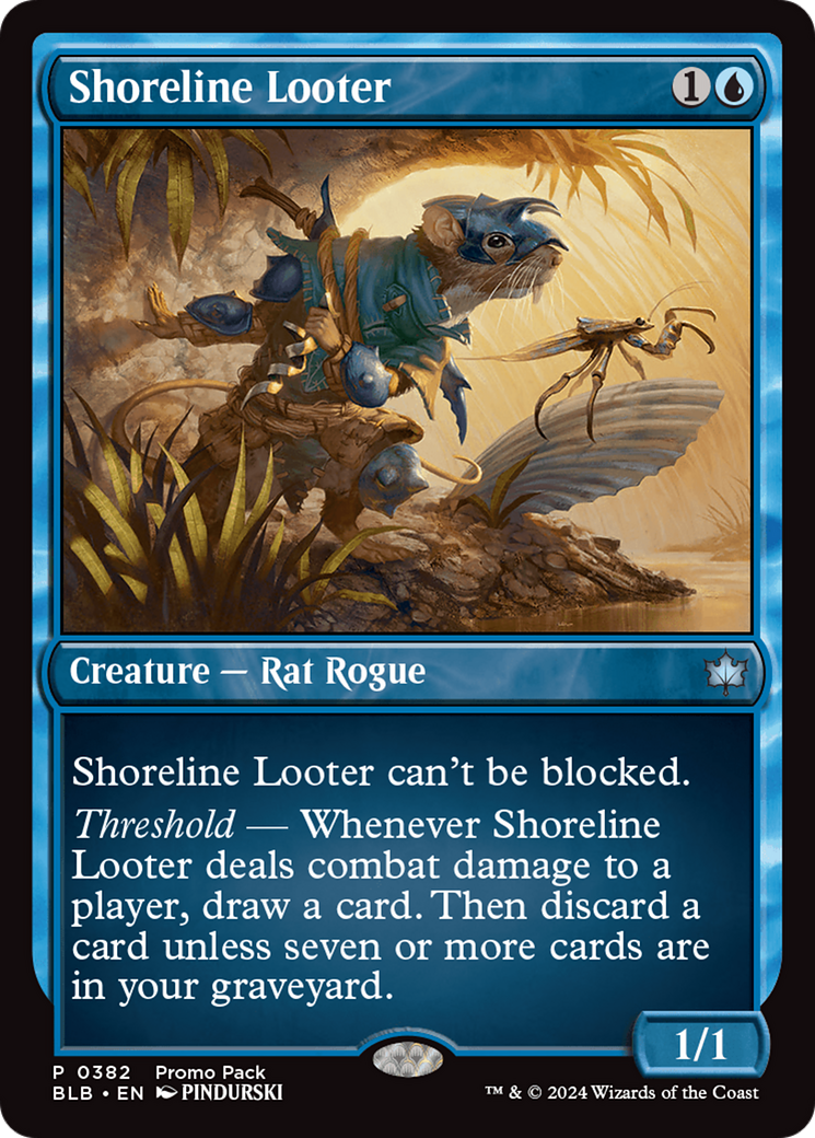 Shoreline Looter [Bloomburrow Promos] | Golgari Games