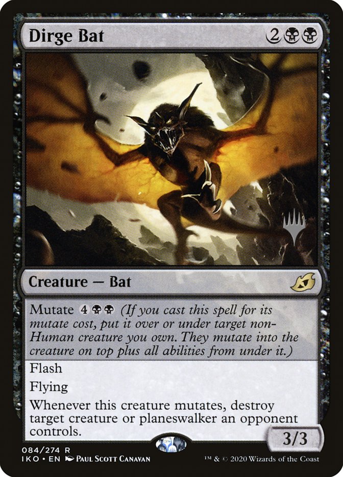Dirge Bat (Promo Pack) [Ikoria: Lair of Behemoths Promos] | Local Legends