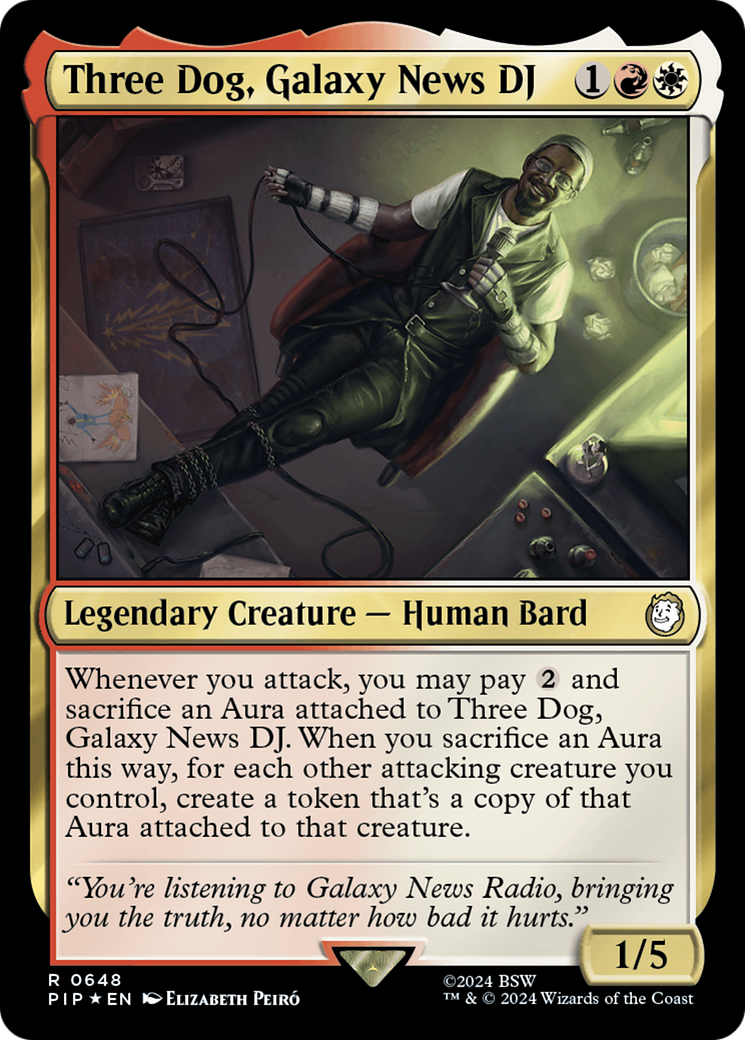 Three Dog, Galaxy News DJ (Surge Foil) [Fallout] | Local Legends