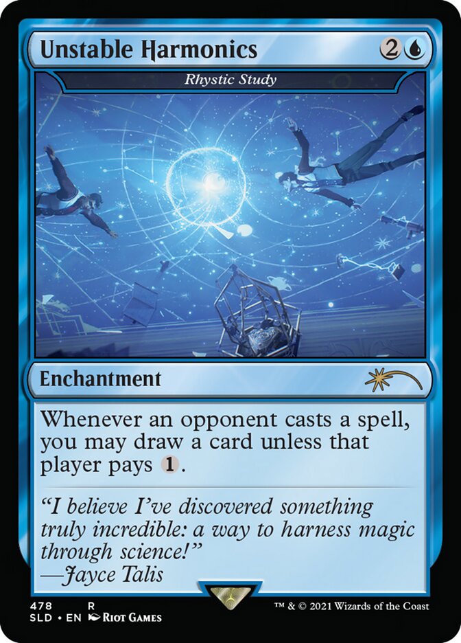 Rhystic Study - Unstable Harmonics [Secret Lair Drop Series] | Local Legends