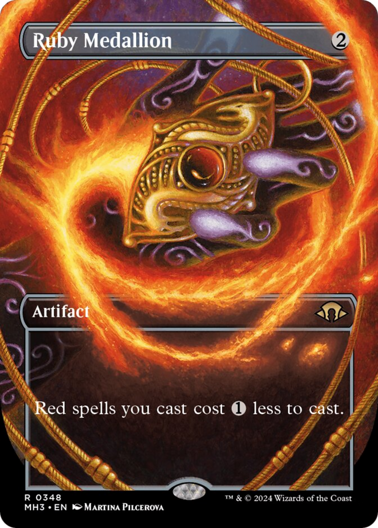 Ruby Medallion (Borderless) [Modern Horizons 3] | Local Legends