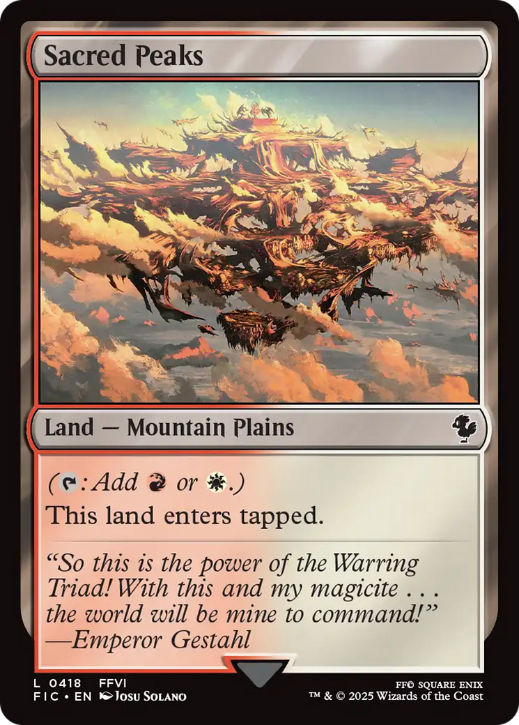 Sacred Peaks [FINAL FANTASY Commander] | Local Legends
