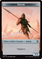 Golem (0014) // Golem (0015) Double-Sided Token [Aetherdrift Tokens] | Local Legends