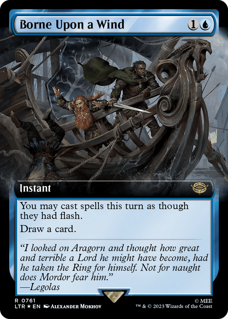 Borne Upon a Wind (Extended Art) (Surge Foil) [The Lord of the Rings: Tales of Middle-Earth] | Local Legends