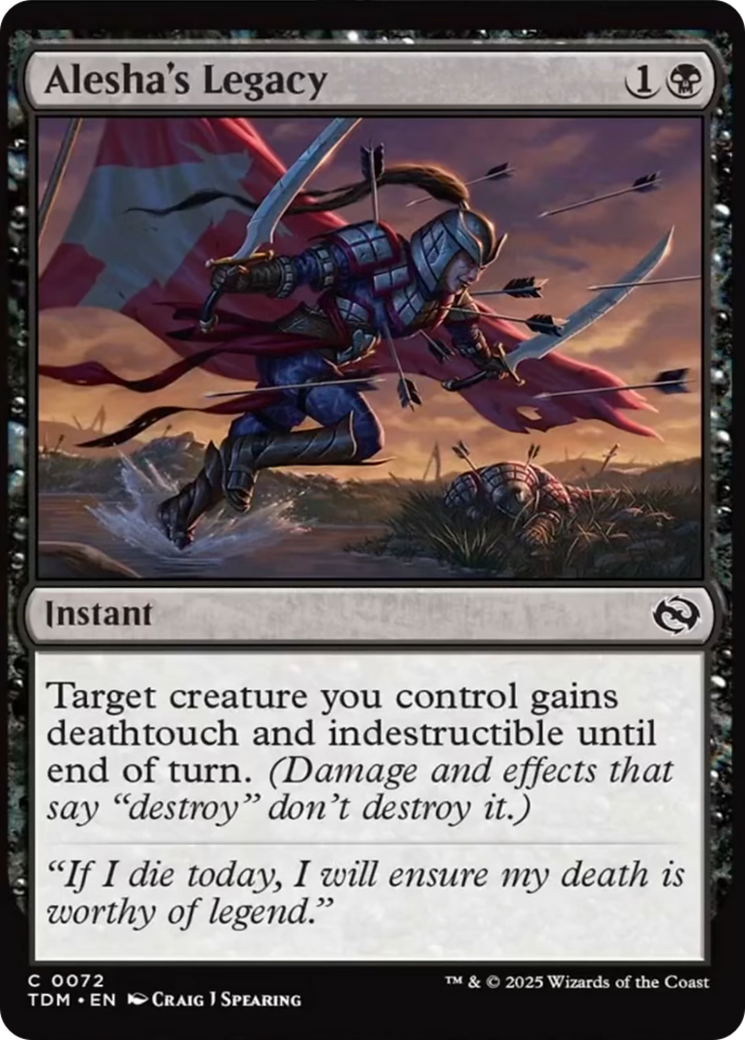 Alesha's Legacy [Tarkir: Dragonstorm] | Local Legends