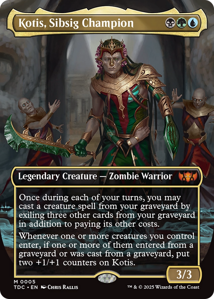 Kotis, Sibsig Champion (Borderless) [Tarkir: Dragonstorm Commander] | Local Legends