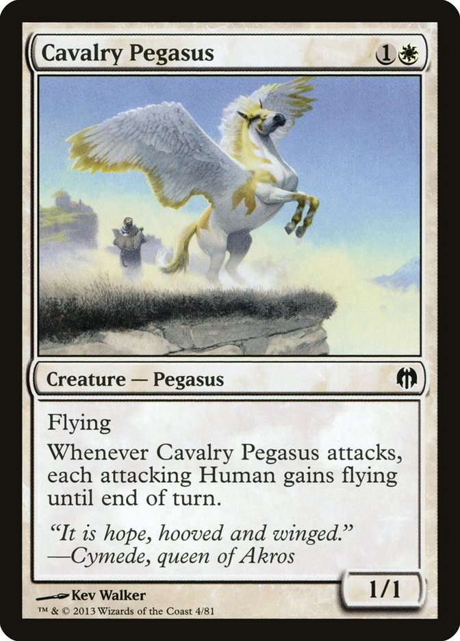 Cavalry Pegasus [Duel Decks: Heroes vs. Monsters] | Golgari Games