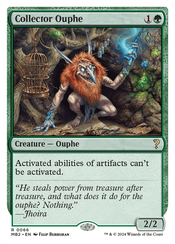 Collector Ouphe (White Border) [Mystery Booster 2] | Golgari Games