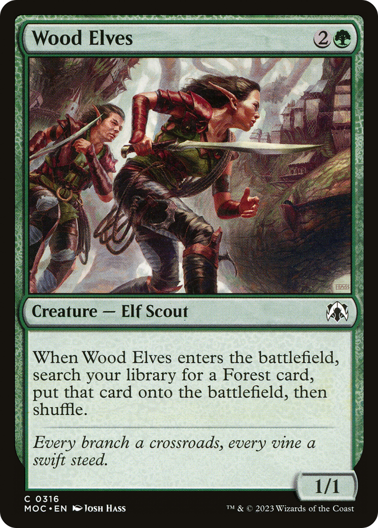 Wood Elves [March of the Machine Commander] | Golgari Games