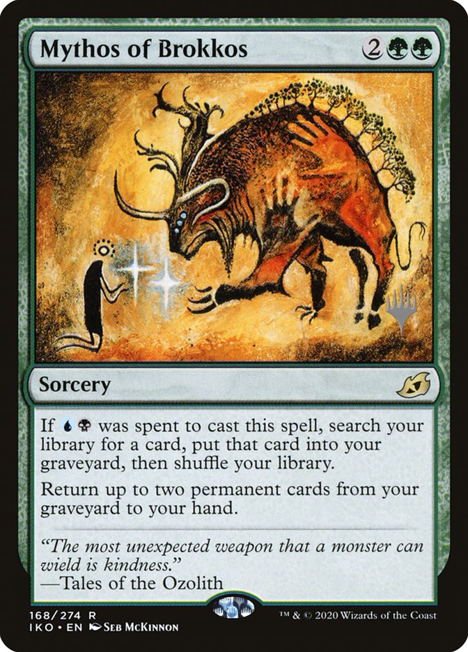 Mythos of Brokkos (Promo Pack) [Ikoria: Lair of Behemoths Promos] | Local Legends