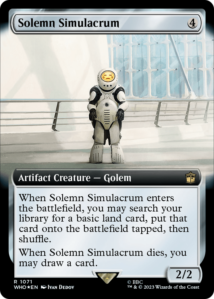Solemn Simulacrum (Extended Art) (Surge Foil) [Doctor Who] | Local Legends