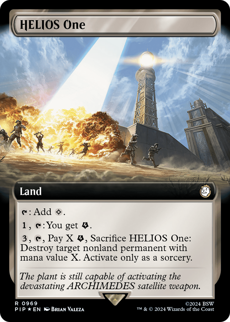 HELIOS One (Extended Art) (Surge Foil) [Fallout] | Local Legends