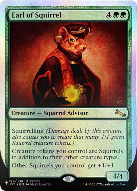 Earl of Squirrel (Unfinity Foil Edition) [The List] | Local Legends