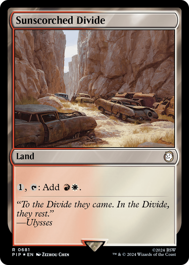 Sunscorched Divide (Surge Foil) [Fallout] | Local Legends