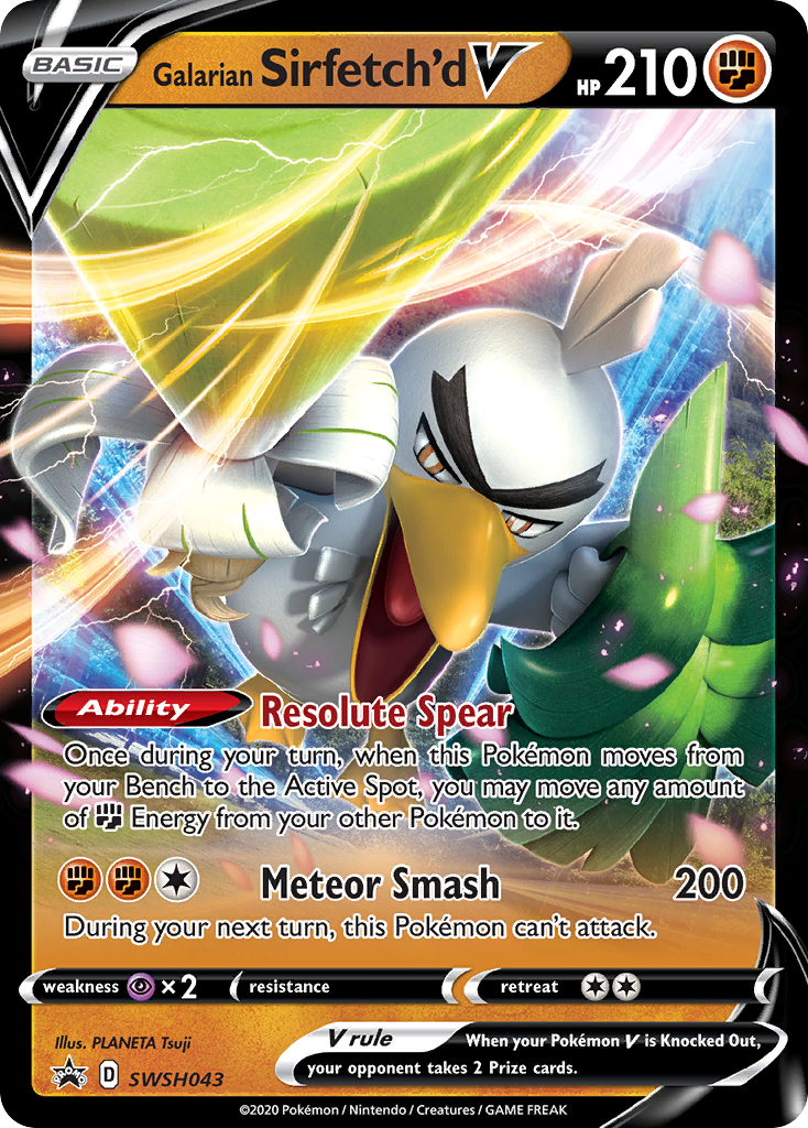 Galarian Sirfetch'd V (SWSH043) [Sword & Shield: Black Star Promos] | Local Legends