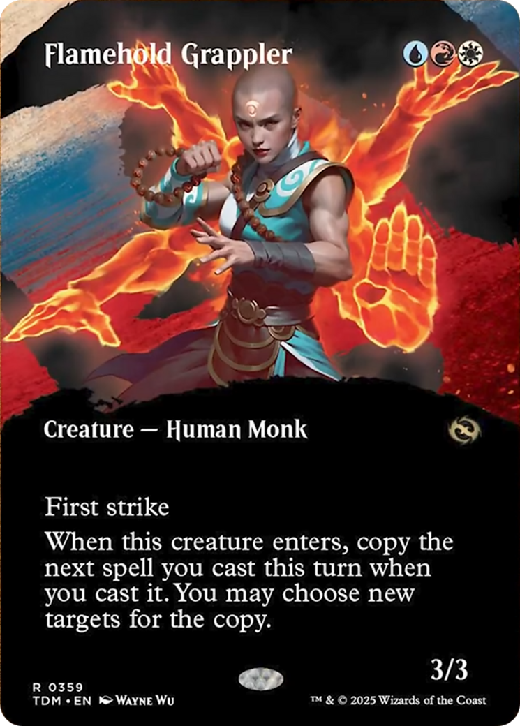 Flamehold Grappler (Borderless) [Tarkir: Dragonstorm] | Local Legends