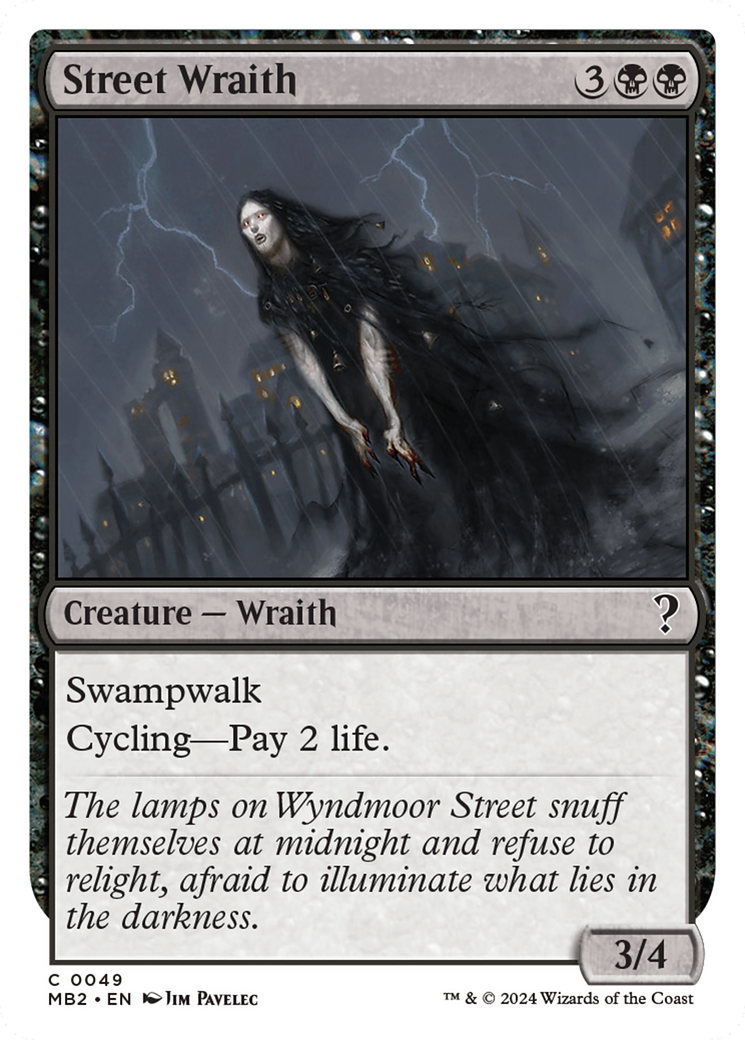 Street Wraith (White Border) [Mystery Booster 2] | Local Legends