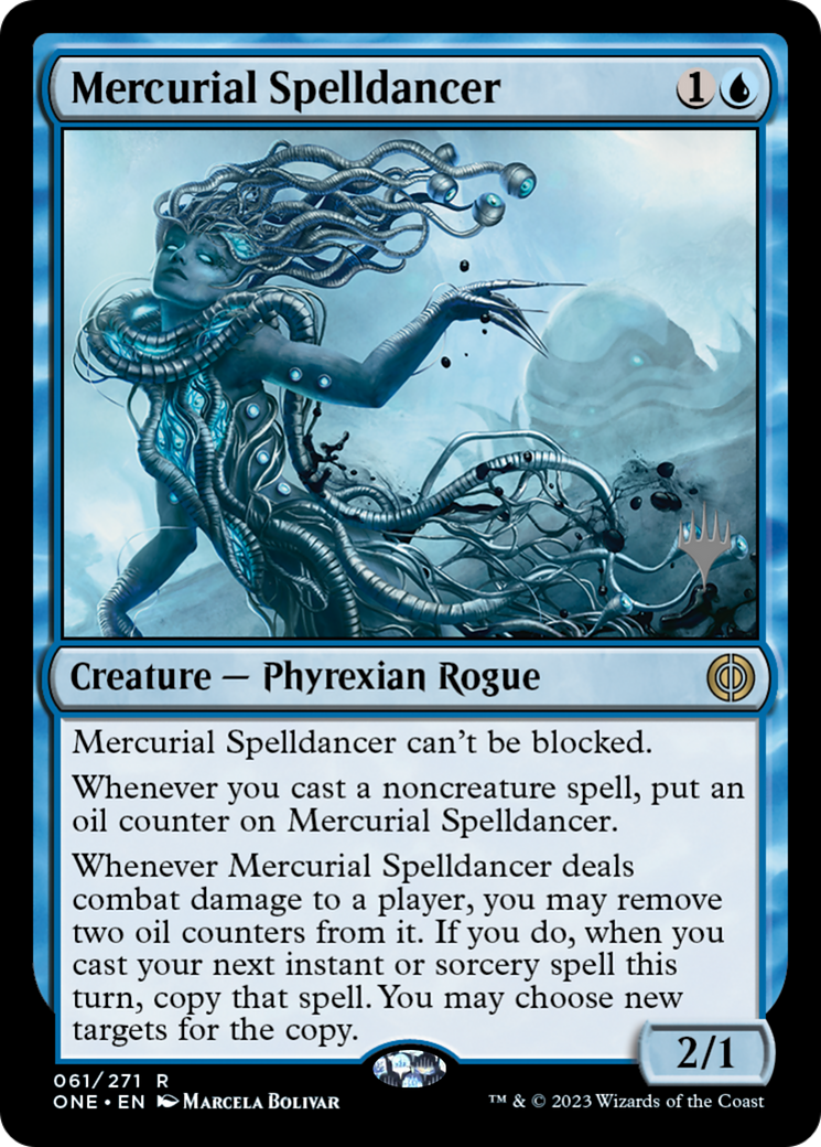 Mercurial Spelldancer (Promo Pack) [Phyrexia: All Will Be One Promos] | Local Legends