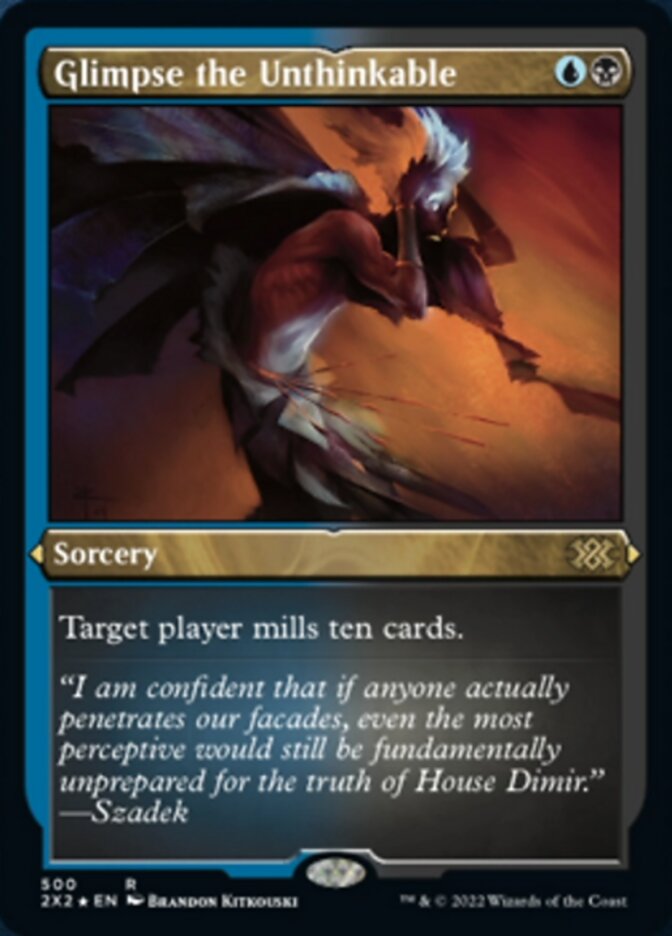 Glimpse the Unthinkable (Foil Etched) [Double Masters 2022] | Local Legends