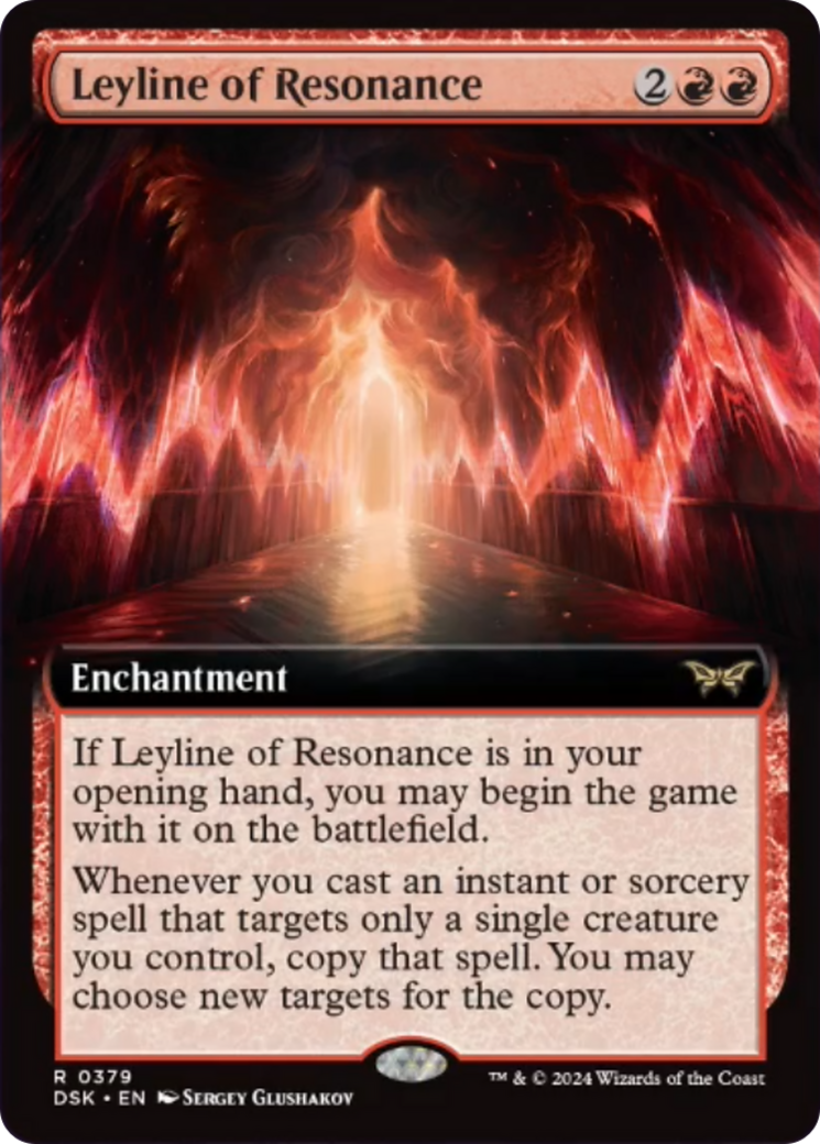 Leyline of Resonance (Extended Art) [Duskmourn: House of Horror] | Local Legends