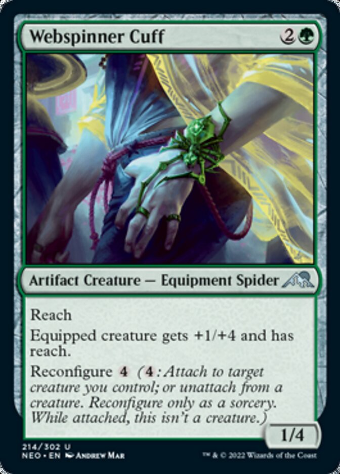 Webspinner Cuff [Kamigawa: Neon Dynasty] | Golgari Games