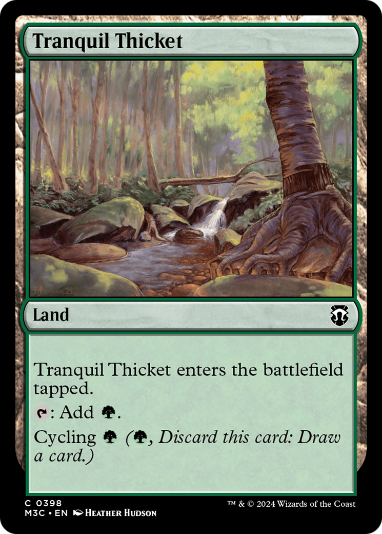 Tranquil Thicket (Ripple Foil) [Modern Horizons 3 Commander] | Golgari Games