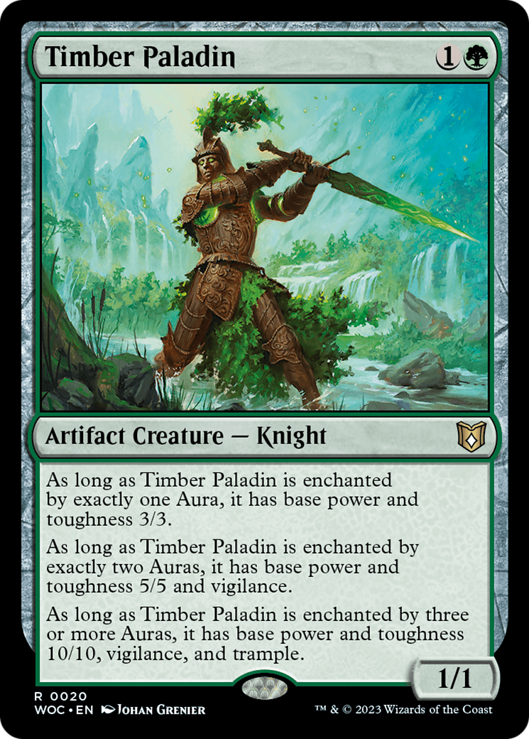 Timber Paladin [Wilds of Eldraine Commander] | Local Legends