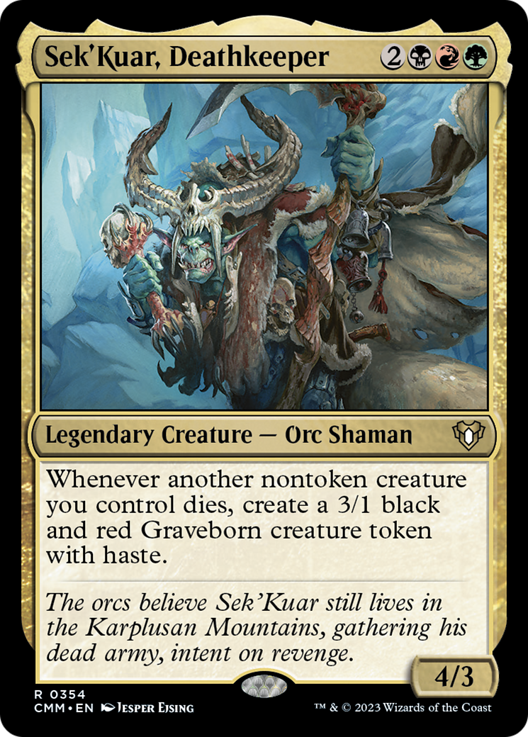 Sek'Kuar, Deathkeeper [Commander Masters] | Golgari Games