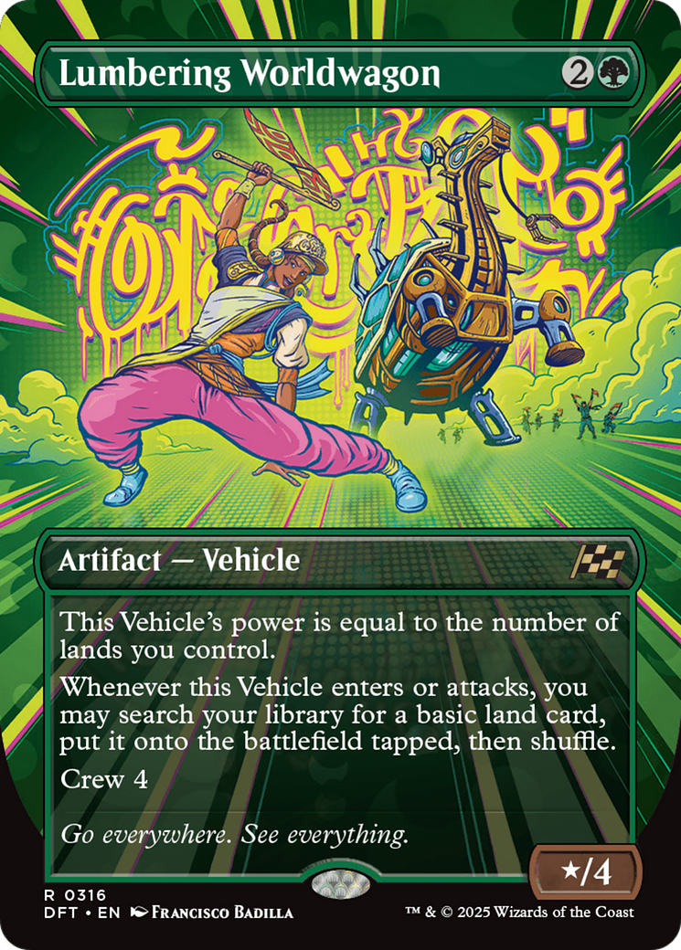 Lumbering Worldwagon (Borderless) [Aetherdrift] | Local Legends