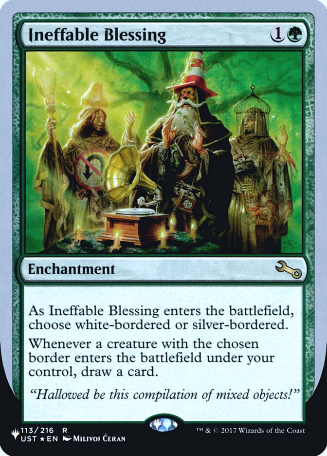 Ineffable Blessing (Bordered) (Unfinity Foil Edition) [The List] | Local Legends