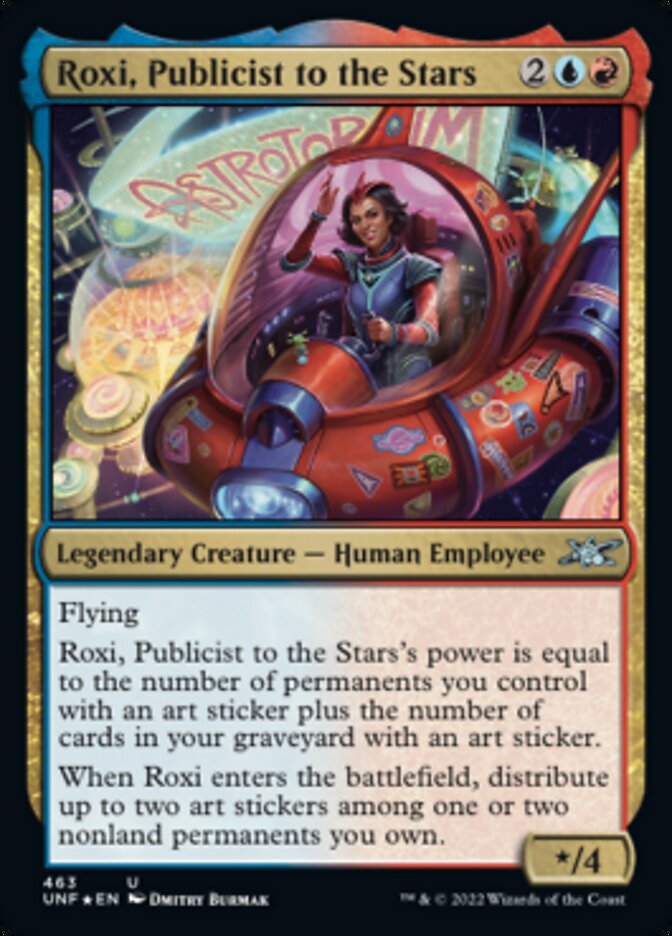 Roxi, Publicist to the Stars (Galaxy Foil) [Unfinity] | Golgari Games