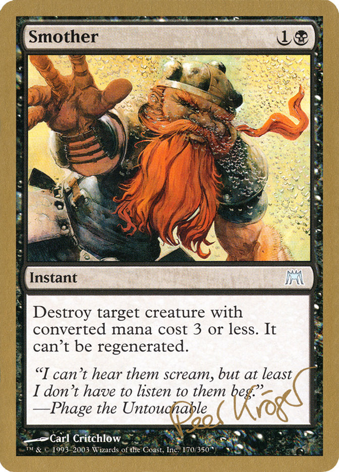 Smother (Peer Kroger) [World Championship Decks 2003] | Local Legends