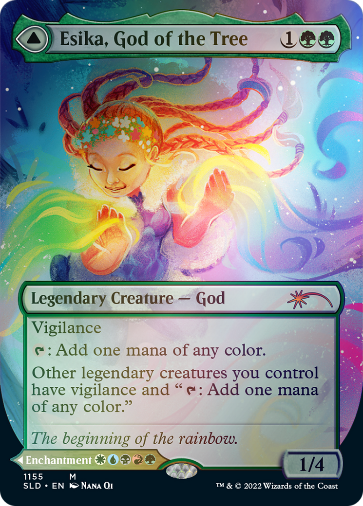 Esika, God of the Tree // The Prismatic Bridge (Borderless) [Secret Lair: From Cute to Brute] | Golgari Games