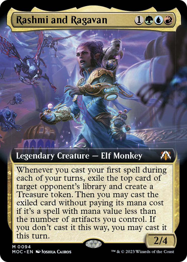 Rashmi and Ragavan (Extended Art) [March of the Machine Commander] | Local Legends