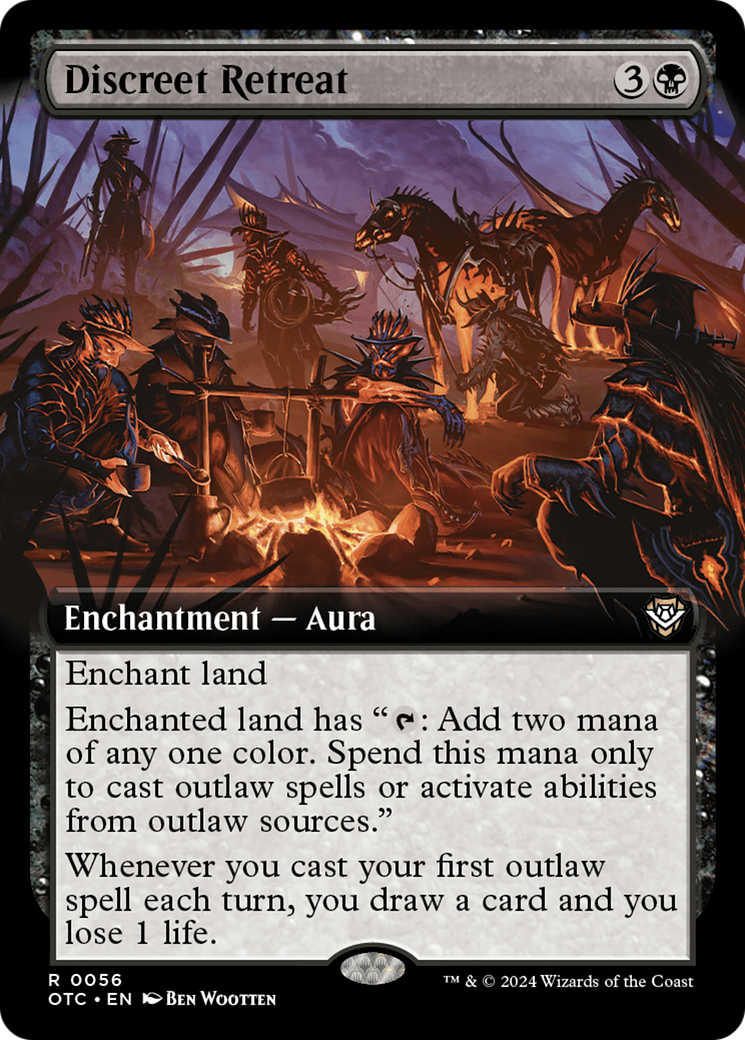 Discreet Retreat (Extended Art) [Outlaws of Thunder Junction Commander] | Local Legends