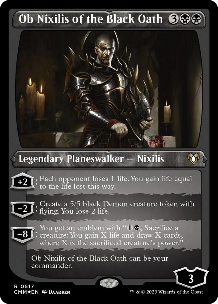 Ob Nixilis of the Black Oath (Foil Etched) [Commander Masters] | Local Legends
