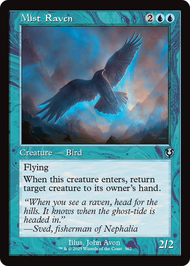 Mist Raven (Retro Frame) [Innistrad Remastered] | Local Legends