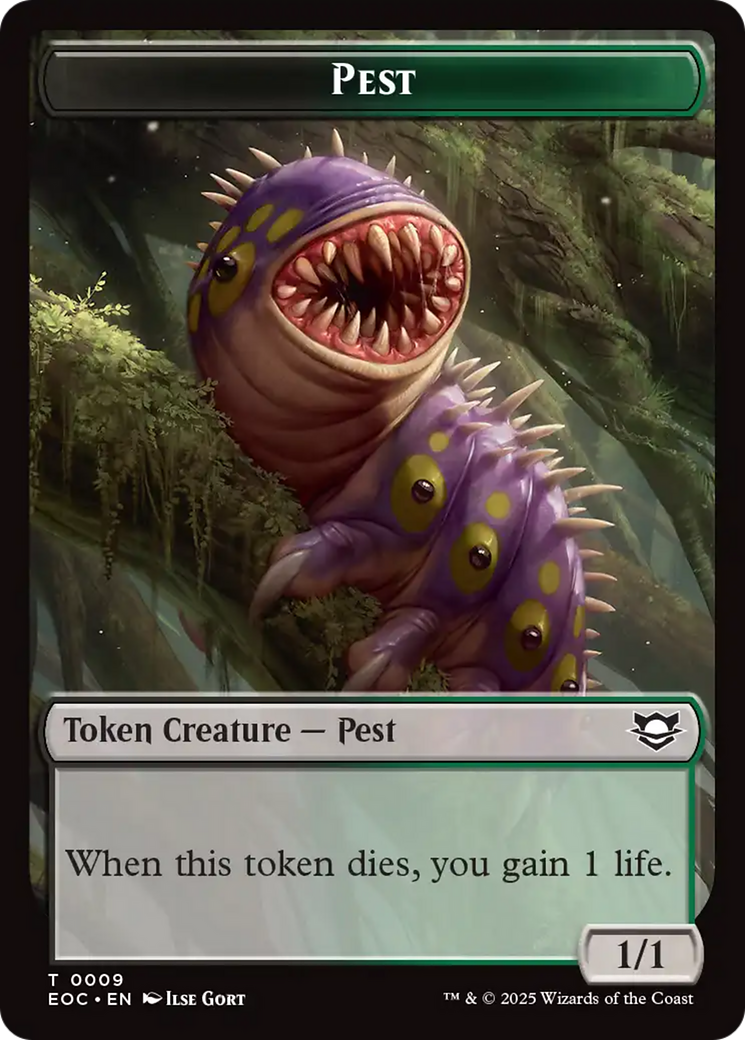 Copy // Pest Double-Sided Token [Edge of Eternities Commander Tokens] | Local Legends