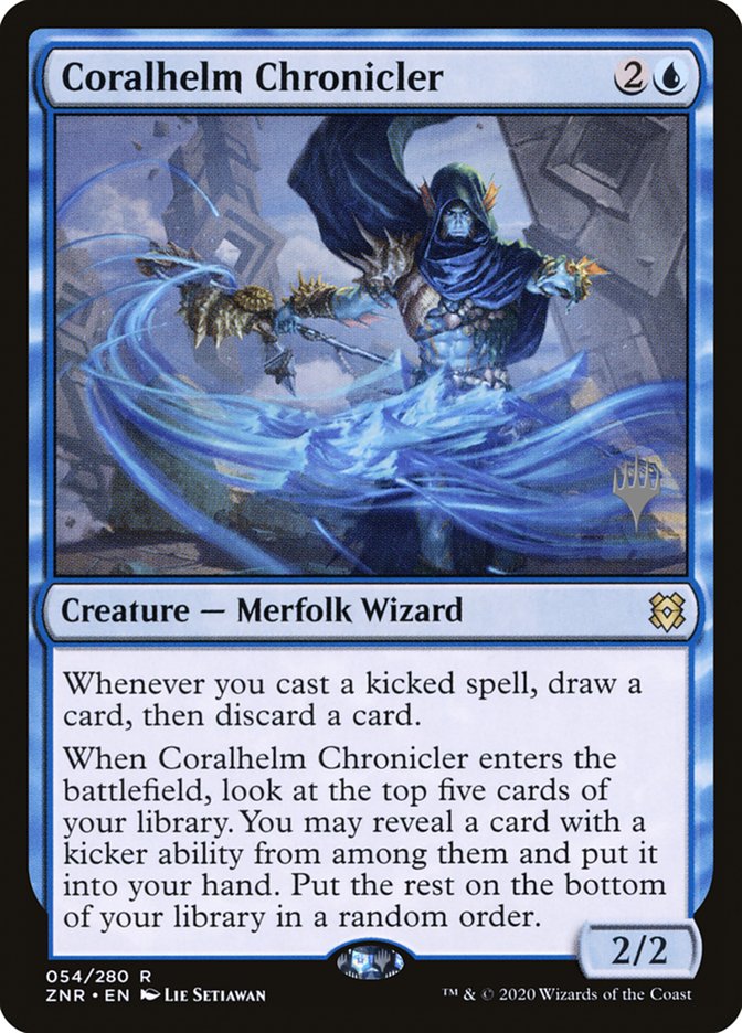 Coralhelm Chronicler (Promo Pack) [Zendikar Rising Promos] | Local Legends