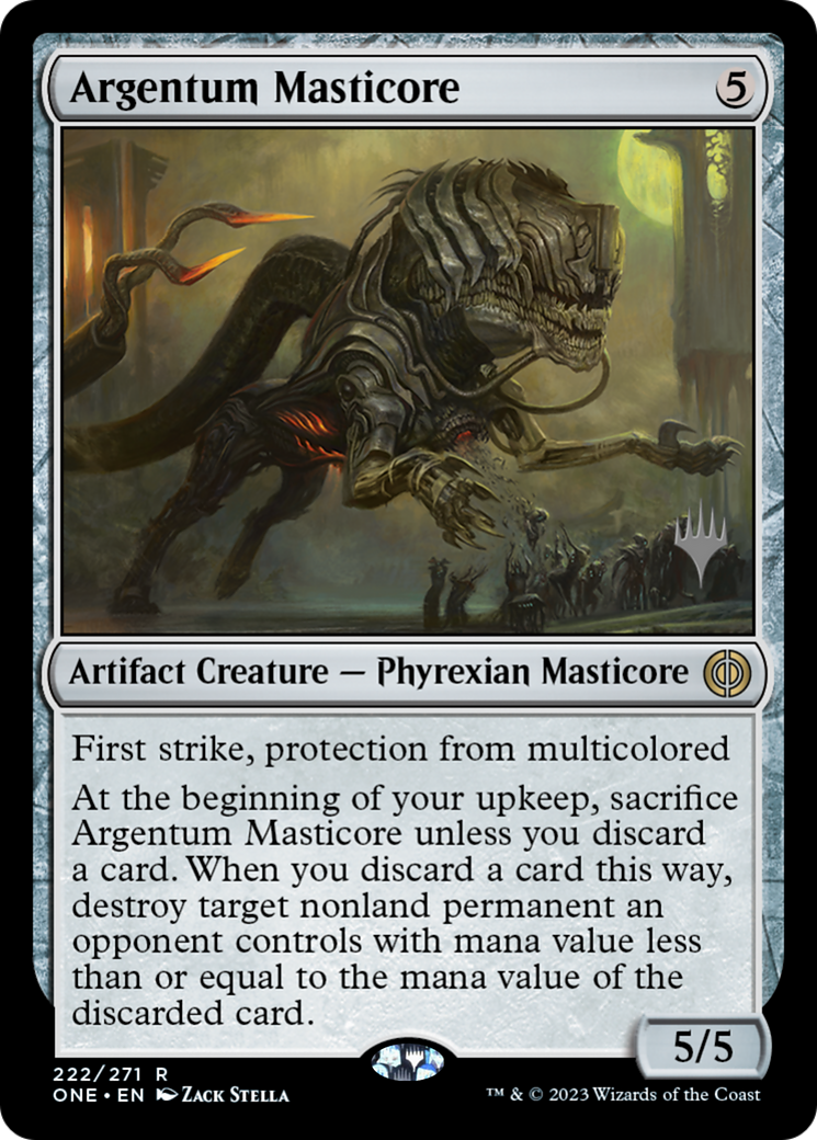 Argentum Masticore (Promo Pack) [Phyrexia: All Will Be One Promos] | Local Legends