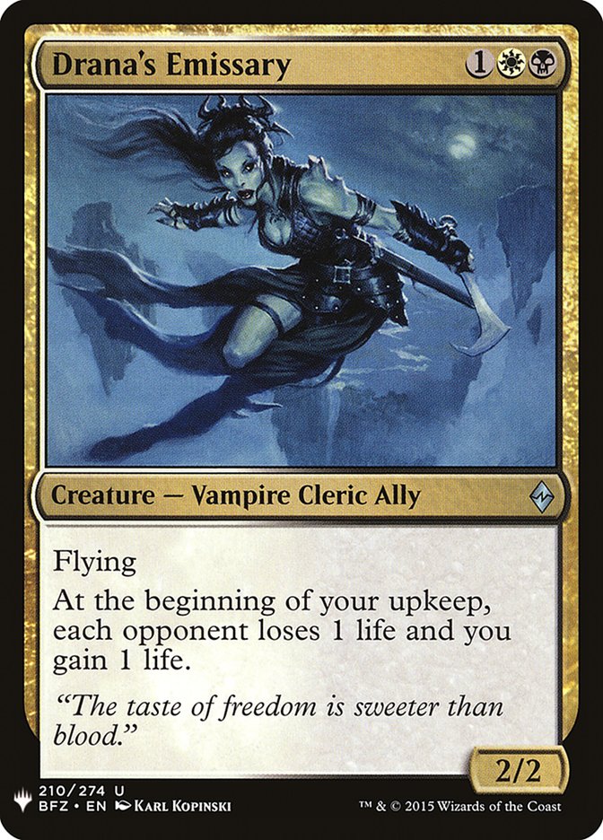 Drana's Emissary [Mystery Booster] | Local Legends
