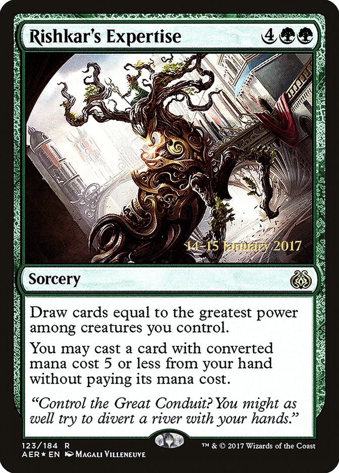Rishkar's Expertise [Aether Revolt Prerelease Promos] | Local Legends