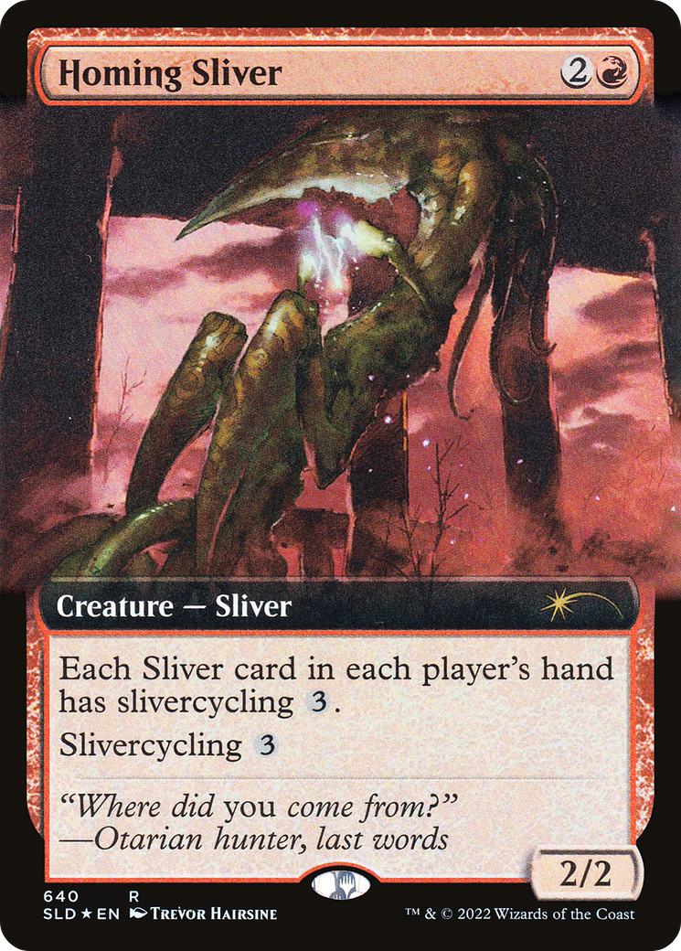 Homing Sliver (Extended Art) [Secret Lair Drop Promos] | Local Legends