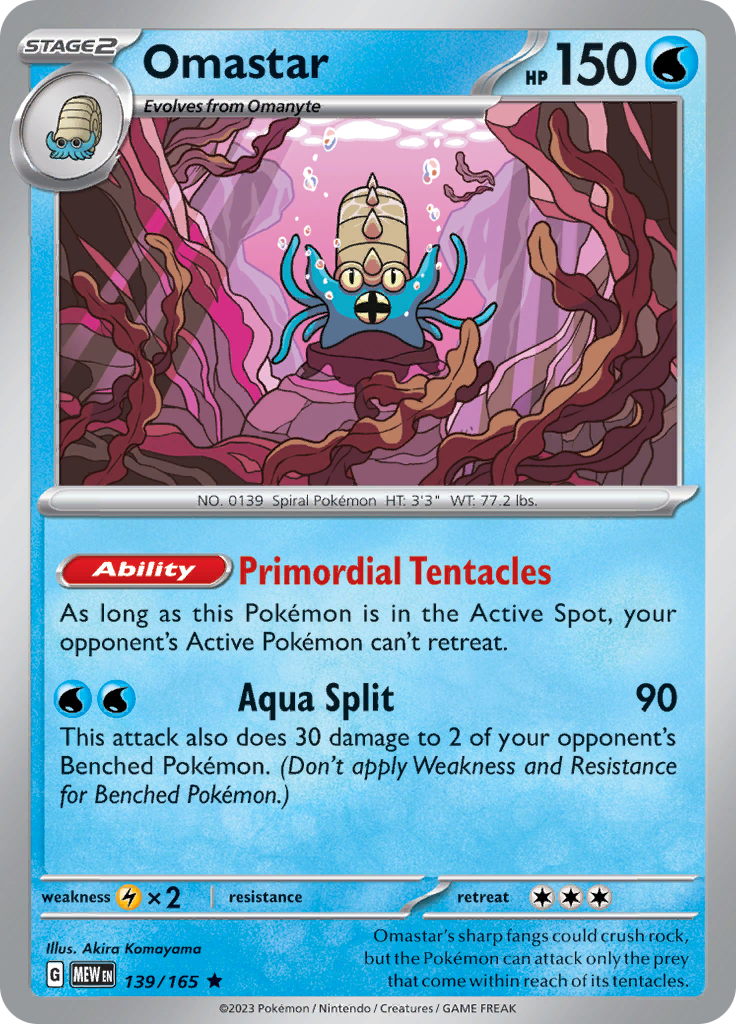 Omastar (139/165) [Scarlet & Violet: 151] | Golgari Games