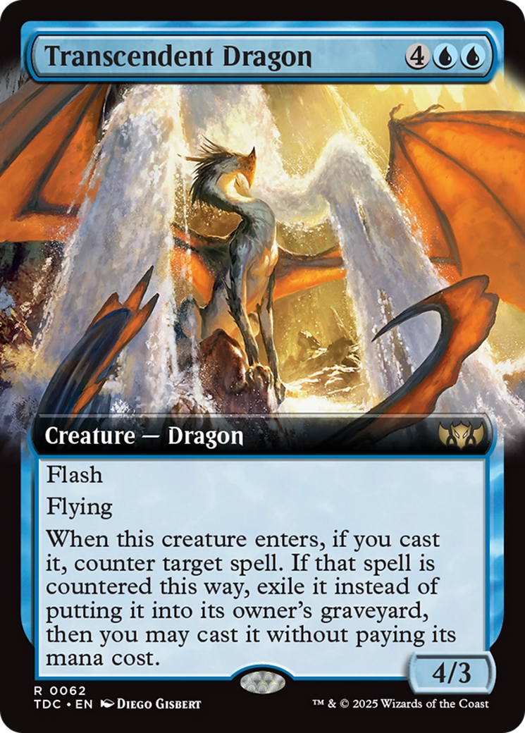 Transcendent Dragon (Extended Art) [Tarkir: Dragonstorm Commander] | Local Legends