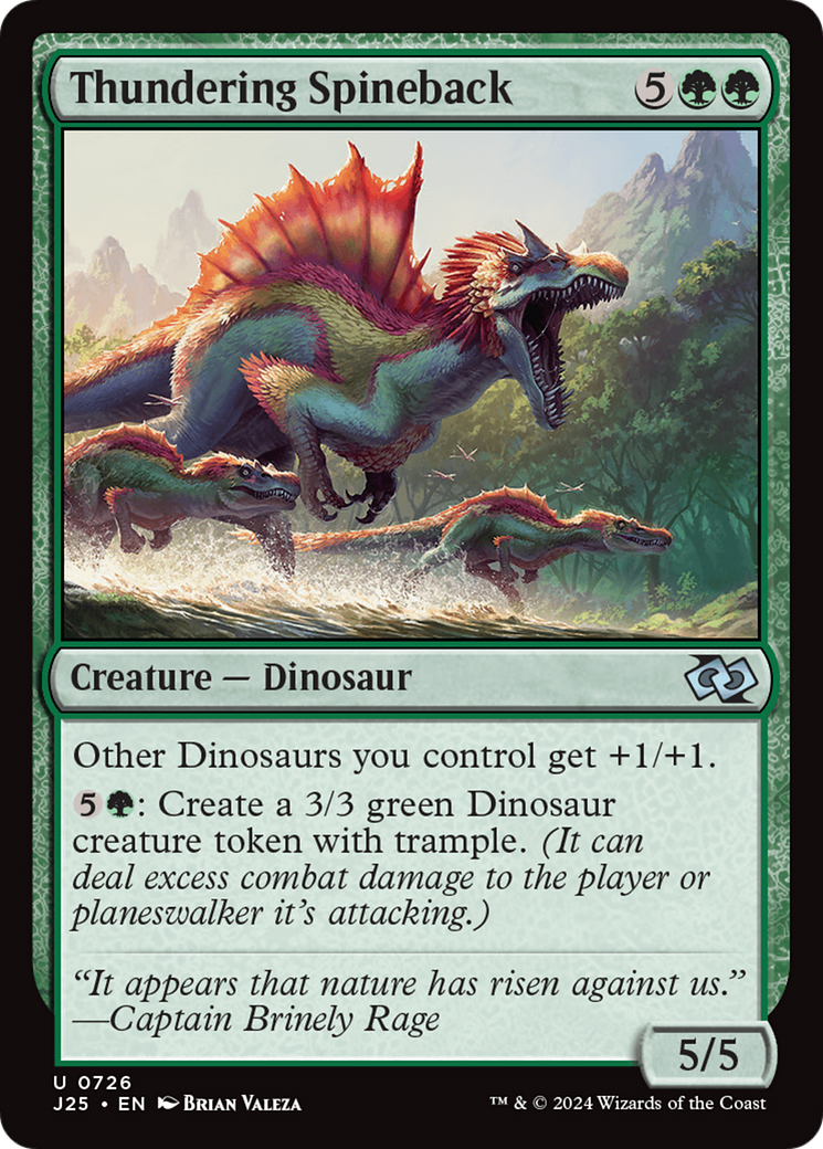 Thundering Spineback [Foundations Jumpstart] | Local Legends