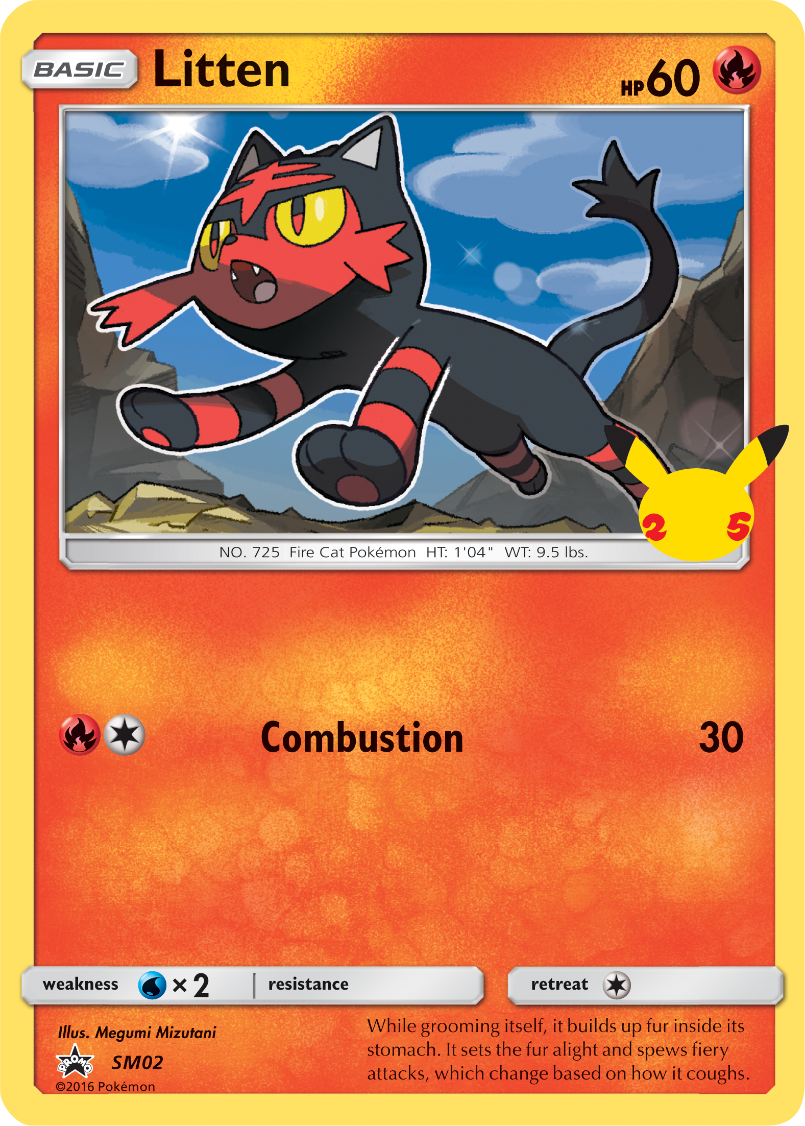 Litten (SM02) (Jumbo Card) [First Partner Pack] | Golgari Games