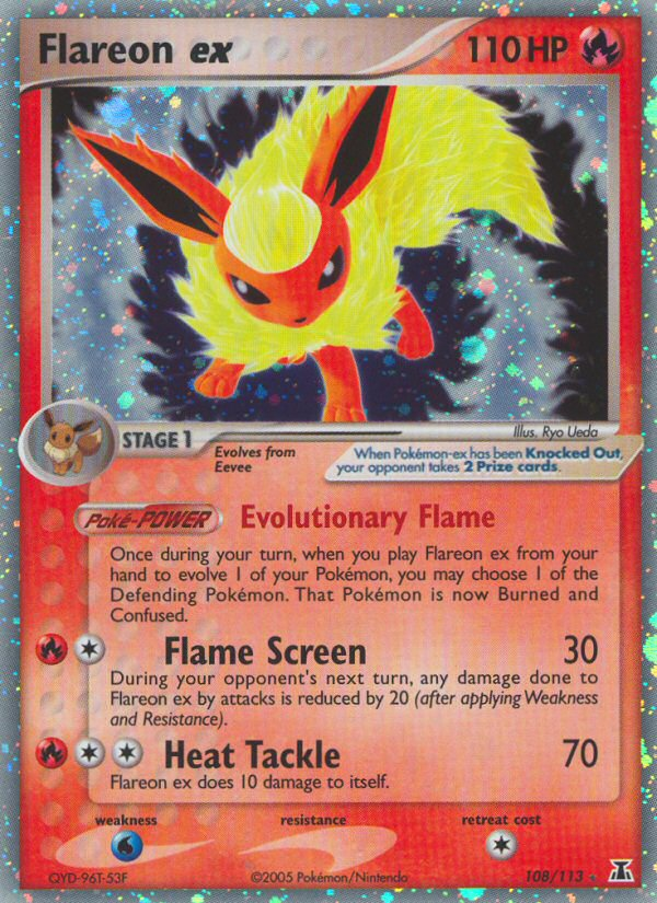 Flareon ex (108/113) [EX: Delta Species] | Local Legends