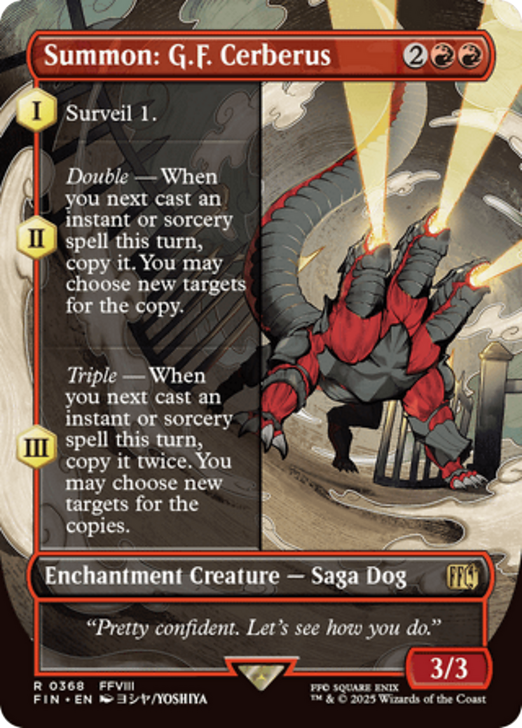 Summon: G.F. Cerberus (Borderless) [FINAL FANTASY] | Local Legends