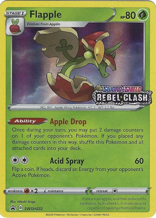 Flapple (SWSH022) (Prerelease Promo) [Sword & Shield: Black Star Promos] | Local Legends